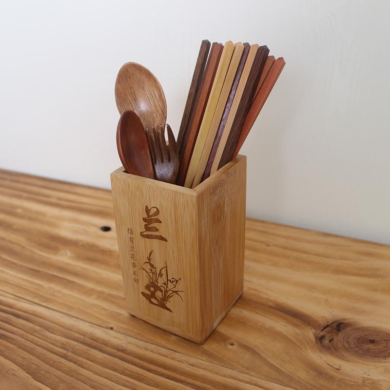 Household Bamboo Chopstick Cage