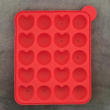 Heart-shaped multi-functional silicone ice box cake molds