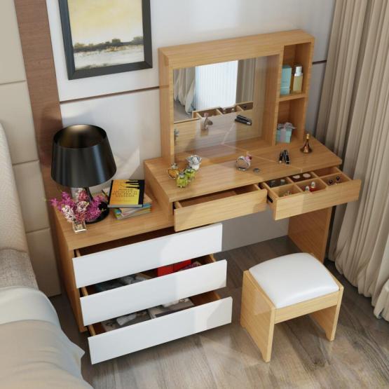 Bamboo Glass Dressing Table