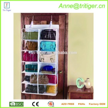 12 pockets hanging over door handbag wall pocket storage organizer