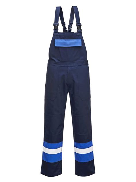 Fr Antistatic Bib Pants Blue