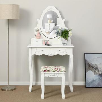 modern wooden dressing table stools mirror with storage