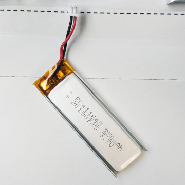411645P 3.7V 250mAh Rechargeable Lithium Polymer Battery