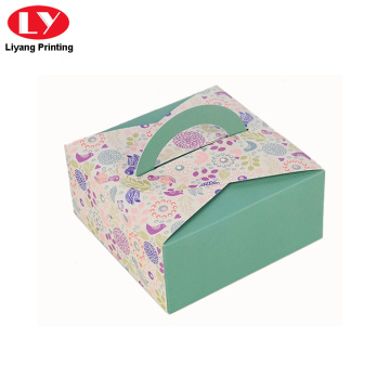 Cheaper folding soap packaging box with handle