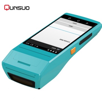 industrial pda barcode scanner terminal with mobile printer