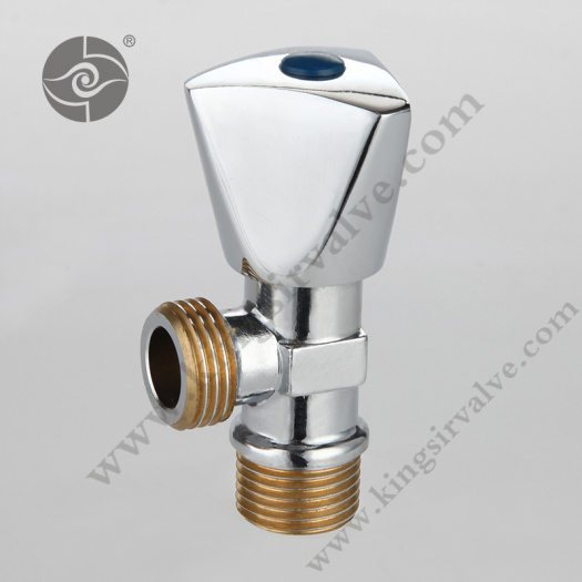 Chrome plating angle valve with thread color