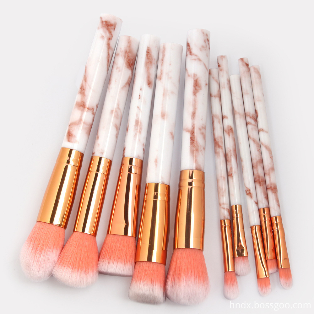 Marble Makeup Brushes 10PCS 