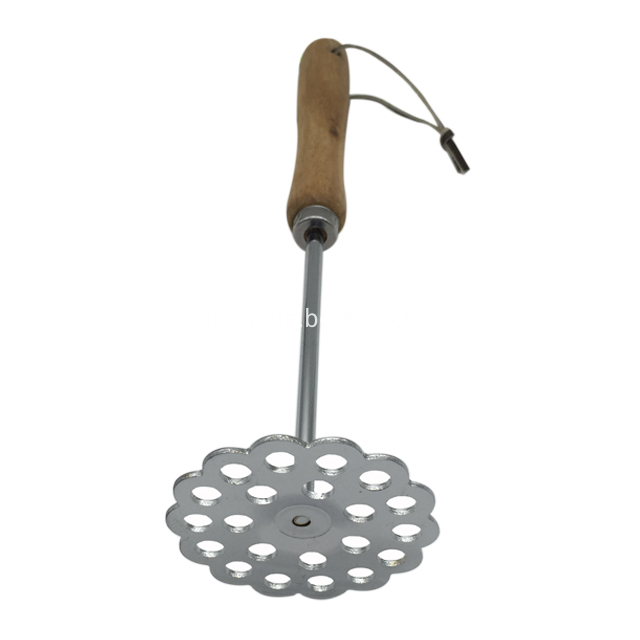 Stainless Steel Potato Masher With Wood Handle 3