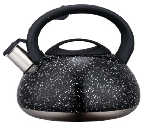 KHK054 4.5L marble color painting whistling teakettle