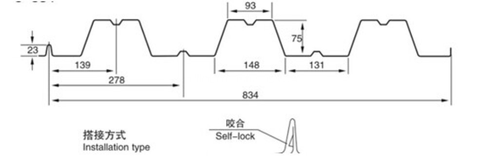 Steel construction material deck floor production mill