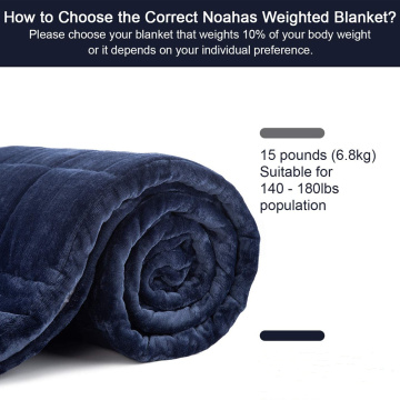 Custom 150x200cm 15lb Beach Sherpa Weighted Blanket