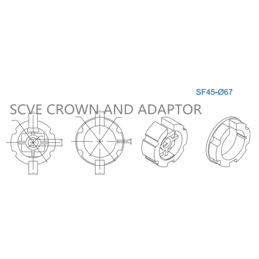 Accessories Crown and Adaptor SF45Series