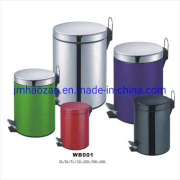 High Quality Stainless Steel Foot Pedal Trash Bin, Dustbin