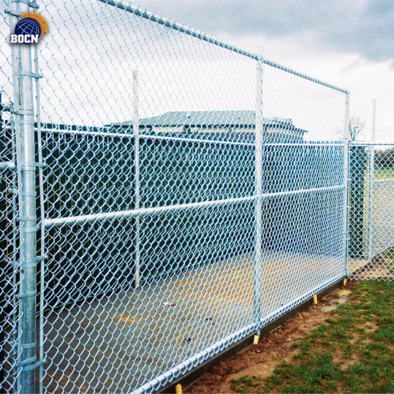 yellow pvc coated chain link fence