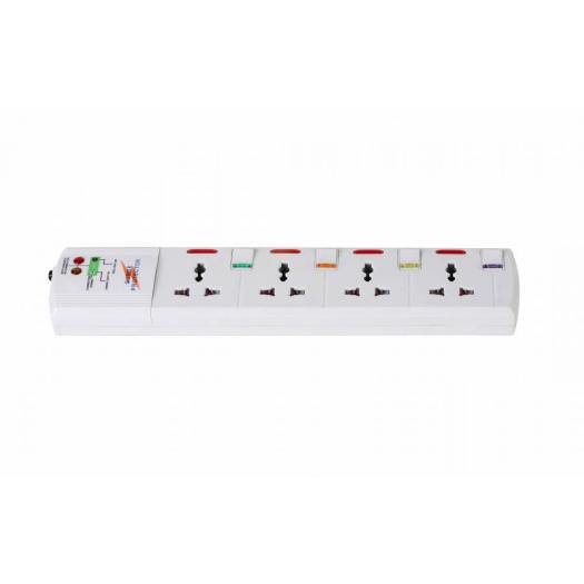 4 individual switch universal extension outlet