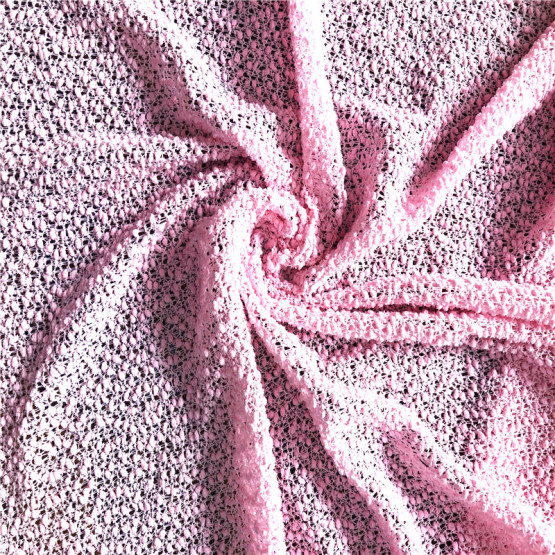 100 polyester hacci slub knitting from China