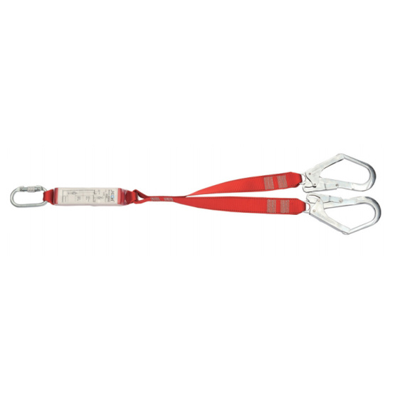 Shock Absorber Lanyard with 2 Hooks