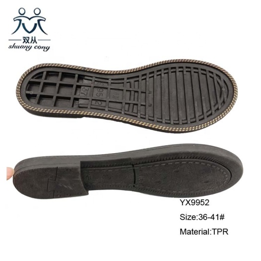 Black tpr shoes sole