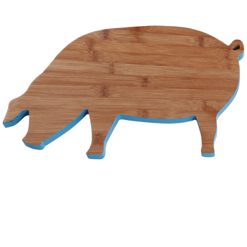 Pig bamboo cutting board