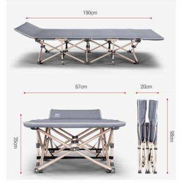 Outdoor adjustable portable army military camping bed