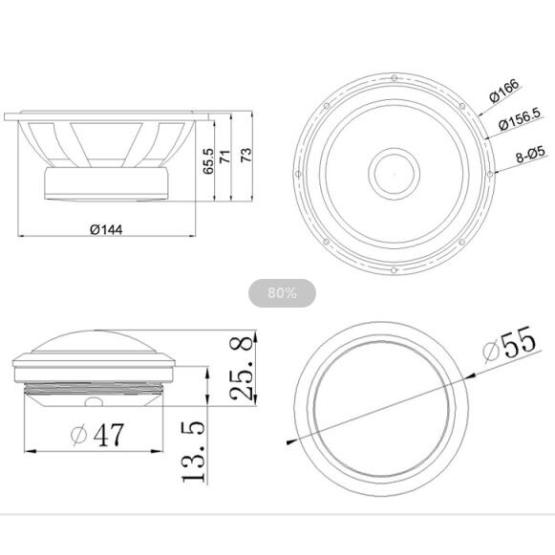 High Quality 6.5 Inch Car Speaker