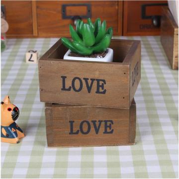 factory high quality natural gift wooden box for desk