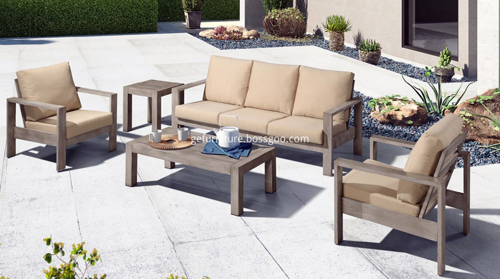 Aluminum modern outdoor furniture sofa set