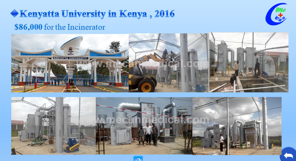 Medical Waste Incinerator with Gas treatment