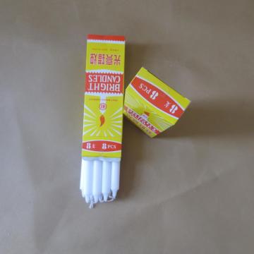 Strong Yellow Box Snow Paraffin White Candle