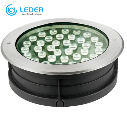 LEDER Black Round Shape 36W LED Inground Light