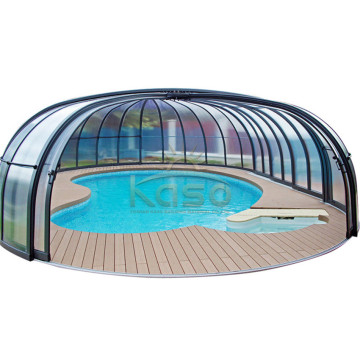 Rigid Cover Aluminum Enclosure Mobile Swimming Pool Roof