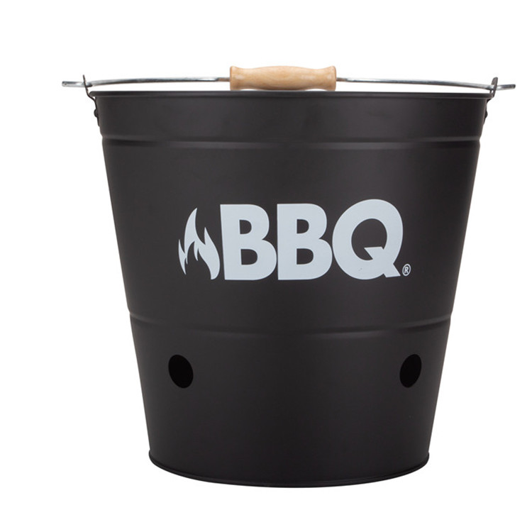 Black Bbq Portable Bucket