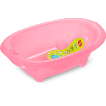 Transparent Plastic Baby Bathtub With Bath Support