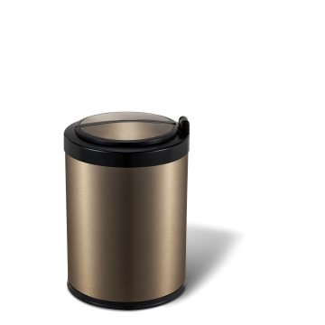 Golden Luxury Swing Top Household Sensor Trash Can