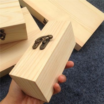 Engraving rustic wooden wine Packed plain Wine Box wholesale