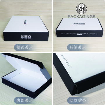 Retail white mailing box package for shirt