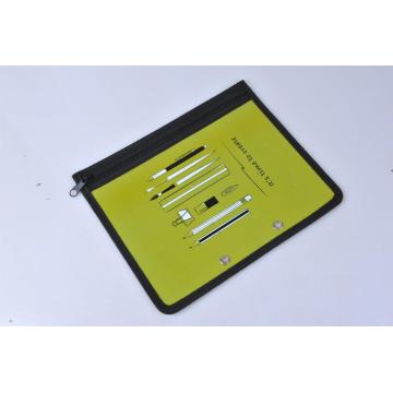 Stationery grips with button A4 file folder bag
