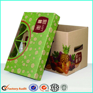 Recycled Fruite brown kraft paper Cardboard Box
