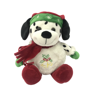 Merry Christmas Spotty Dog Plush