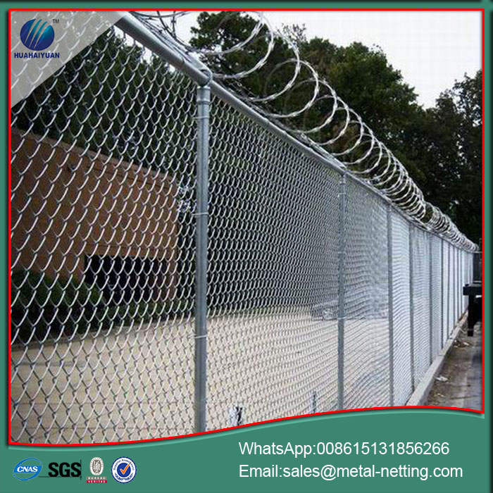 diamond mesh fence galvanized chain link fence