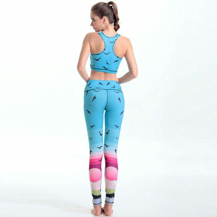 Colorful Yoga Pants with Sublimation Printings