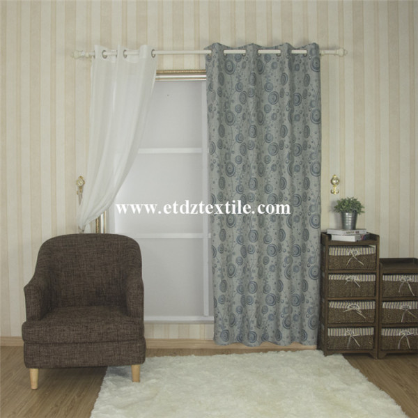 2016 Hot Sell Linen Jacquard Curtain Fabirc