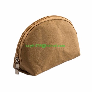 Kraft Paper Makeup Bags/Cosmetic Brown Handbag/Travel Brush Pouch Toiletry Kit Organizer