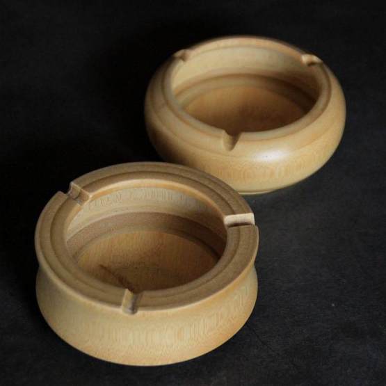 Bamboo ashtray for environmental protection