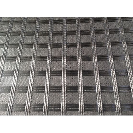 Coated Polyester Geogrid With Nonwoven Geotextile Composite