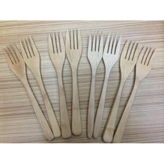 Environmental protection bamboo fork