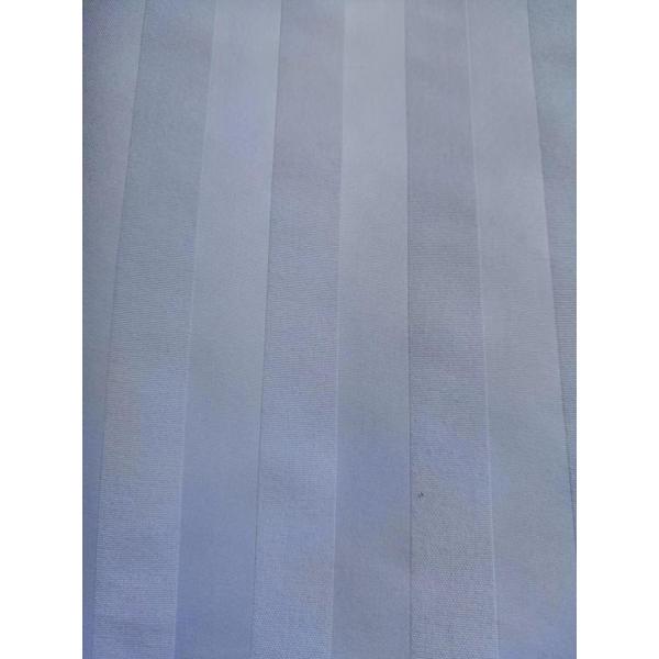 Polyester white check and stripe emboss fabric