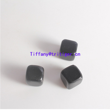 Wholesale 20mm Whisky stones Obsidian cube rocks black whisky stones