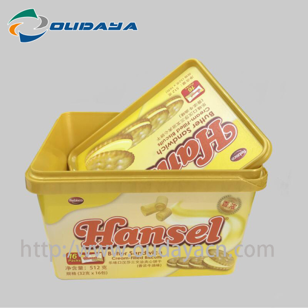 IML container Food Grade Plastic Box