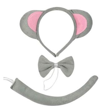 Cat Tail Ears Set Collar Paws Gloves